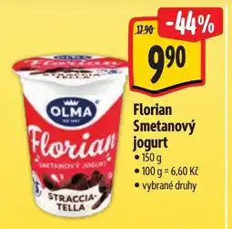 Albert OLMA Florian Smetanový jogurt nabídka