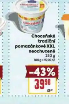 Billa Choceňské tradiční pomazánkové xxl nabídka
