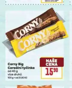 Billa Corny big cereální tyčinka nabídka