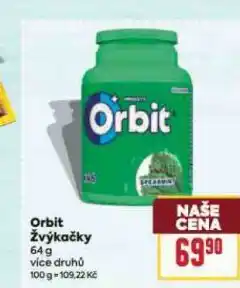 Billa Orbit žvýkačky nabídka