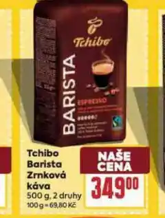 Billa Tchibo barista zrnková káva nabídka