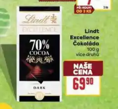 Billa Lindt excellence čokoláda nabídka