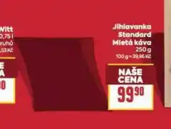 Billa Jihlavanka standard mletá káva nabídka