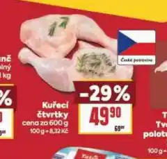 Billa Kuřecí čtvrtky nabídka