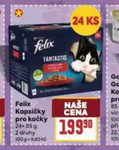 Billa Felix kapsičky pro kočky nabídka