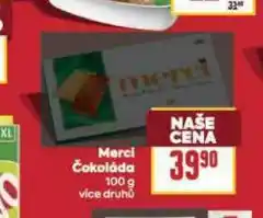 Billa Merci čokoláda nabídka