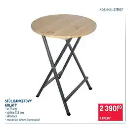 Makro STŮL BANKETOVÝ KULATÝ nabídka