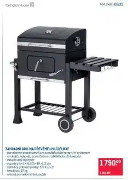 Makro ZAHRADNÍ GRIL NA DŘEVĚNÉ UHLÍ DELUXE nabídka