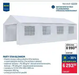 Makro PARTY STAN BLENHEIM nabídka