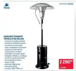 Makro Zahradní terasové topidlo Etna Deluxe nabídka