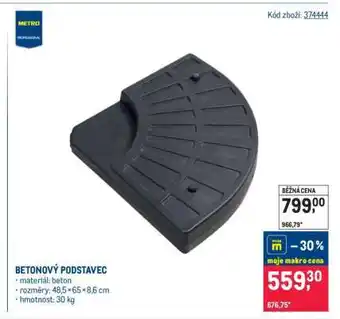 Makro BETONOVÝ PODSTAVEC nabídka