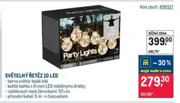 Makro SVĚTELNÝ ŘETĚZ 10 LED nabídka