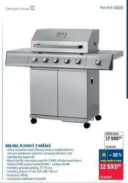 Makro BBQ GRIL PLYNOVÝ, 5 HOŘÁKŮ nabídka