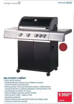 Makro Gril plynový, 4 hořáky nabídka