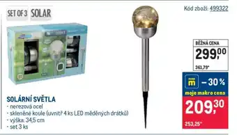 Makro SOLÁRNÍ SVĚTLA nabídka