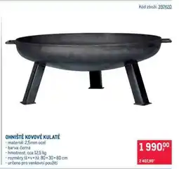 Makro OHNIŠTĚ KOVOVÉ KULATÉ nabídka