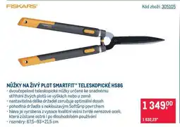 Makro NŮŽKY NA ŽIVÝ PLOT SMARTFIT TELESKOPICKÉ HS86 nabídka