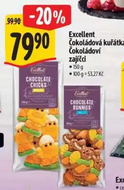 Albert Excellent čokoládová kuřátka/Čokoládoví zajíčci nabídka