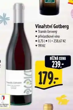 Albert Vinařství Gotberg Tramín červený nabídka