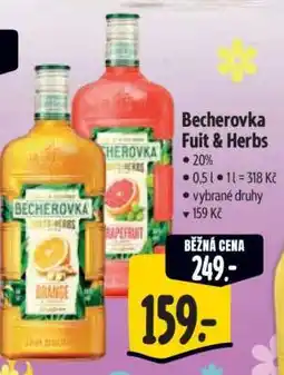 Albert Becherovka Fruit & Herbs nabídka