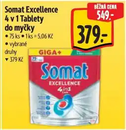 Albert Somat Excellence 4 v 1 Tablety do myčky nabídka