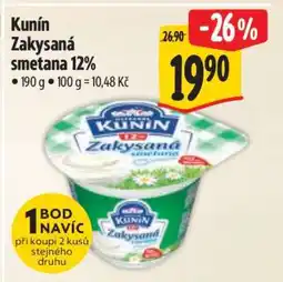 Albert Kunín Zakysaná smetana 12 nabídka
