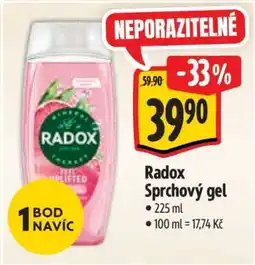 Albert Radox sprchový gel nabídka