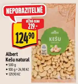 Albert Albert Kešu natural • nabídka