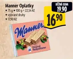 Albert Manner oplatky nabídka