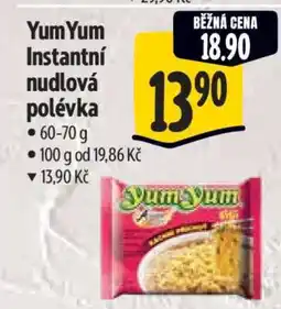 Albert YumYum Instantní nudlová polévka nabídka