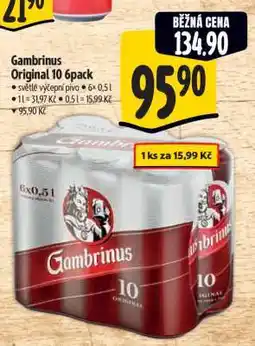 Albert Gambrinus Originál 10 6pack nabídka