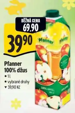 Albert Pfanner 100% džus nabídka