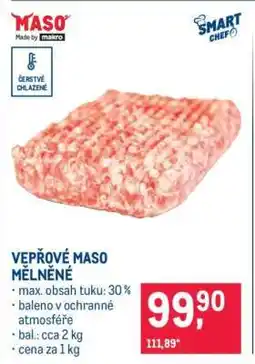 Makro Vepřové maso mleté nabídka