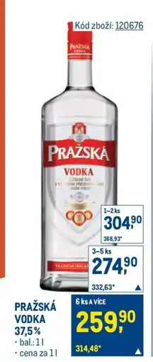 Makro Pražská Vodka nabídka