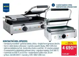 Makro KONTAKTNÍ GRIL GPG2201 nabídka