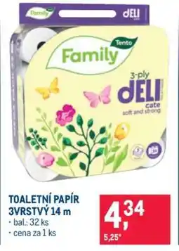 Makro TOALETNÍ PAPÍR 3VRSTVÝ 14 m nabídka