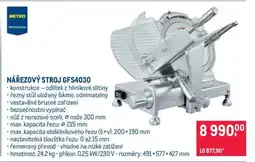 Makro NÁŘEZOVÝ STROJ GFS4030 nabídka