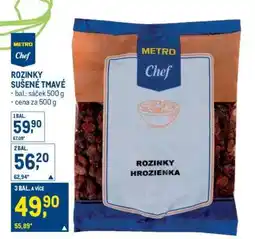 Makro Rozinky sušené tmavé nabídka