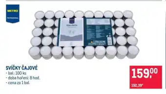 Makro Svíčky čajové nabídka