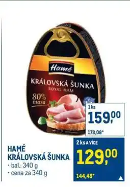 Makro Hamé Královská šunka nabídka