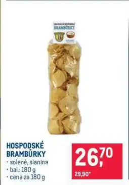 Makro Hospodské brambůrky nabídka