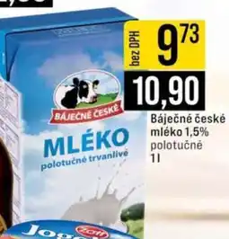 Jip Báječné české mléko 1,5% polotučné 1l nabídka