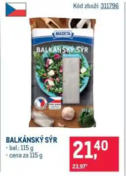 Makro Balkánský sýr nabídka