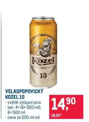 Makro Velkopopovický Kozel 10 nabídka