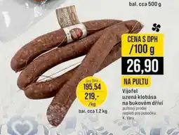 Jip Vijofel uzená klobása na bukovém dříví nabídka