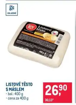 Makro Listové těsto s máslem nabídka