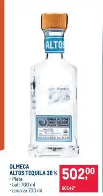 Makro OLMECA ALTOS TEQUILA 38 % nabídka