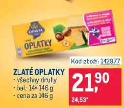 Makro Zlaté Oplatky nabídka