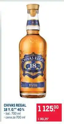 Makro Chivas Regal 18 Y. O.** 40 % nabídka