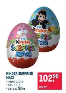 Makro KINDER SURPRISE MAXI nabídka